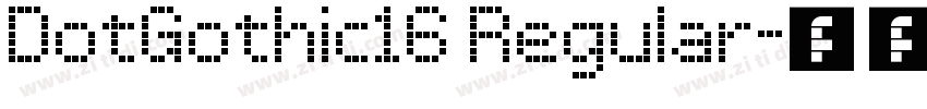 DotGothic16 Regular字体转换